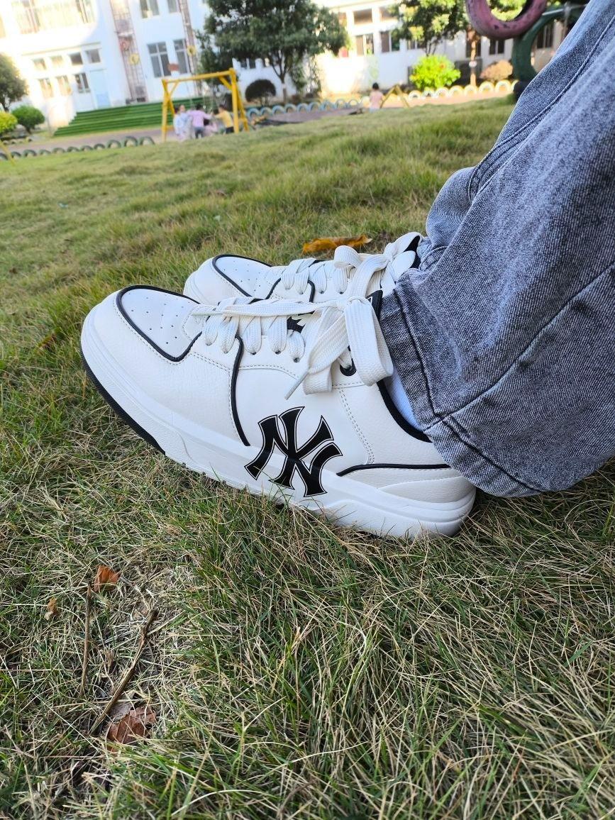 MLB Chunky Liner 学长鞋 休闲 耐磨增高 低帮 板鞋 男女同款 黑色